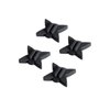 TRUGLO Tru-Block Durable Weather-Resistant Versatile Lightweight Bowhunting Archery Bow String Silencers - Black, 4 Pack