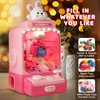 Claw Machine for Kids,Mini Rabbit Vending Machines with LED Lights & Sound & Mini Plush Dolls,Candy Grabber Prize Dispenser Bunny Toy,Electronic Arcade Game Machine for Party Birthday