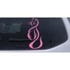 Pink 3in X 6.2in - Tribal Cat Animals Car Window Wall Laptop Decal Sticker