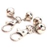 DIY Pet Bells 304 Stainless Steel Dog Bells 4 pcs Gold and Silver Bell Training Charm Pendants Jewelry for Pet Dog Cat Necklace Collar (4 Sets)