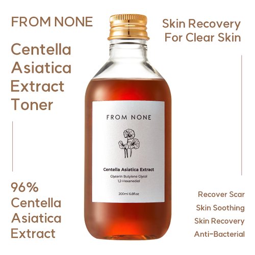 FROM NONE Centella Asiatica Extract | Korean Cosmetics, Lotion, Toner, Skin Toner, Basic Cosmetics, Facial Toner, Hydration, Korean Lotion, Skin Care 6.76 fl oz (200ml)
