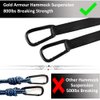 Gold Armour Camping Hammock - XL Double Hammock Portable Hammock Camping Accessories Gear for Outdoor Indoor with Tree Straps, USA Based Brand (Green)
