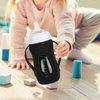 Glass Baby Bottle Sleeve Covers, Reusable Glass Baby Bottle Insulator, Improved Heat/Cold Retention Moisture Neoprene Holder for 8 oz Philips Avent Glass Natural Baby Bottle (Black, 2pcs)