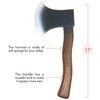 Skeleteen Lumberjack Costume Prop Toy - Wood Look Hatchet Axe Props for Party - 1 Piece