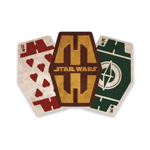 AQUARIUS Star Wars Sabacc Premium Playing Cards – Star Wars Sabacc Themed Deck of Cards for Your Favorite Card Games - Officially Licensed Star Wars Merchandise & Collectibles