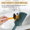 2-in-1 Hair Brush Cleaning Tool, Comb Cleaning Brush Hair Brush Cleaner with Pick and Bristles Hair Brush Remover Rake for Removing Hair Dust, Cute Comb Cleaner Tool for Home and Salon, Yellow