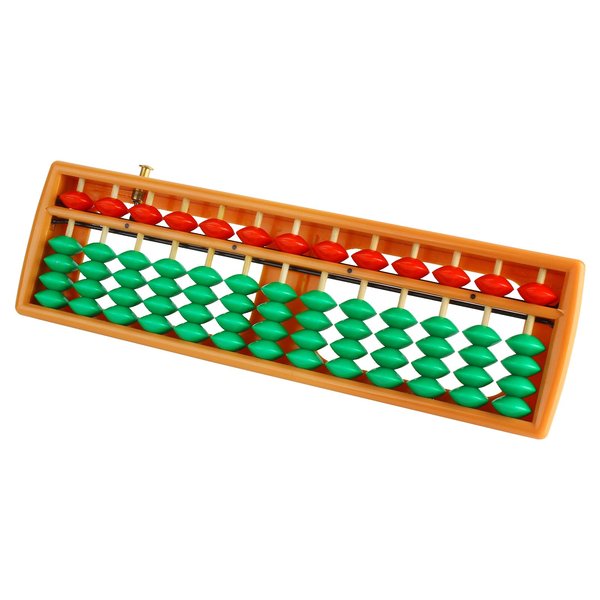 Larcele Bead Arithmetic Counting Abacus with Reset Button School Supplies for Children,13 Column SP-02 (Yellow 3)