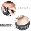 URAQT Barber Cape for Men Women, Barber Apron with Adjustable Snap Closure Profesional Hair Cutting Cape Haircut Cape Barber Mat Supplies Accessories for Hair Treatment Coloring Styling (Black&White)