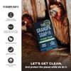 The Grandpa Soap Company Pine Tar Bar Soap for Men- Made With 100% Plant-Based Pine Tar Oil, 3 in 1 Cleanser Deodorizer and Moisturizer, Dermatologist Tested, Safe for Sensitive Skin, 3.25 Oz, 6 Pack