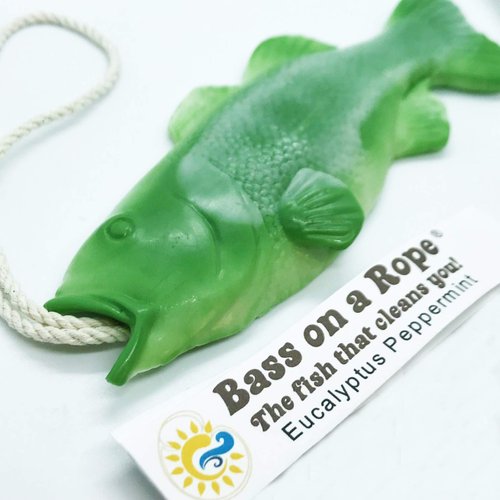 Bass Soap on a Rope, Hand Soap, Gifts for Men, Mothers Day Gifts, Gifts for Mom, Funny Gifts for Men, Dad Gift, Gifts for Him, Fishing Gifts, Bass Fishing, Fathers Day Gift, Birthday Gifts