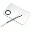 Makeup Mixing Palette, Stainless Steel Makeup Palette, Professional Cosmetic Mixing Makeup Palette Spatula Makeup Artist Tool