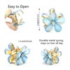 ACO-UINT 20 Pcs Small Flower Hair Clips for Women, Blue Flower Clips Non-slip Flower Claw Clip, Cute Clips for Hair 90s Hair Accessories for Women Girls