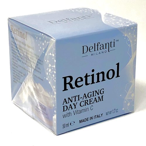 Delfanti-Milano • RETINOL ANTI-AGING Day Face Cream • with Vitamin C • Made in Italy