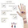 4th of July Decorations Temporary Tattoos, 10 Sheets Tattoo Stickers Complete Independence Day Collection, Independence/Memorial Day Decorations, Patriotic Theme Party Decor Supplies, Fourth of July