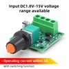 RioRand RR-PWM-15V Low Voltage Dc 1.8v 3v 5v 6v 12v Motor Speed Controller, 2A PWM
