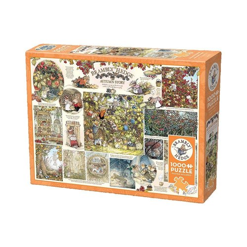 Cobble Hill 1000 Piece Puzzle - Brambly Hedge Autumn Story - Sample Poster Included