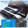 USB C to USB C Fast Charger Cord 60W 3Pack 3FT+6FT+10FT for Motorola Moto G 2024,G Stylus 5G 2024 2023 2022,G Power 2024,G Play,Edge Edge+,Razr One 5G Ace,Car Charging Cable Android Charger Power Cord