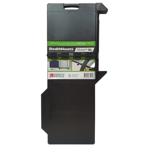 StealthMounts Trax90 XL Track Saw Square for Festool | 90° Right Angle Plunge Saw Guide Rail Angle Stop