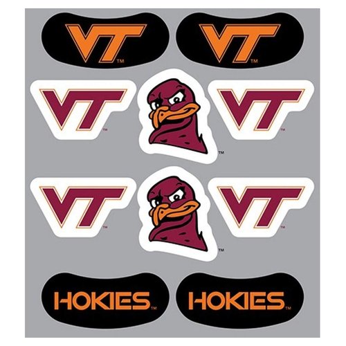 Virginia – Waterless Peel & Stick Temporary Tattoos – 10-Piece Combo – 6 Spirit Tattoos & 4 Eye Strips