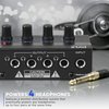 Pyle 4-Channel Portable Stereo Headphone Amplifier - Professional Multi-Channel Mini Earphone Splitter Amp w/4 ¼” Balanced TRS Headphones Output Jack and 1/4' TRS Audio Input For Sound Mixer - PHA40