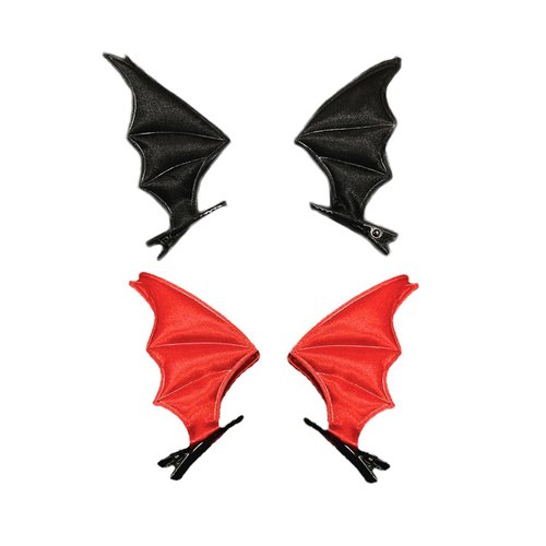 Halloween Bat Wing Clip Halloween Devil Wing Hair Clips Halloween Black Bat Wing Pin BHWH14 (Set-A)