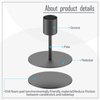smtyle Black Candlestick Holders for Taper Candles Set of 5 Candelabra with Iron-0.9" Diameter Ideal for Home Decor