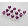 24PCS Imitation Pearl Spiral Hair Pins Metal Spiral Twist Hairpins Bobby Pins Barrette Hair Clips Hair Bun Hair Accessories for Women Lady (Purple)