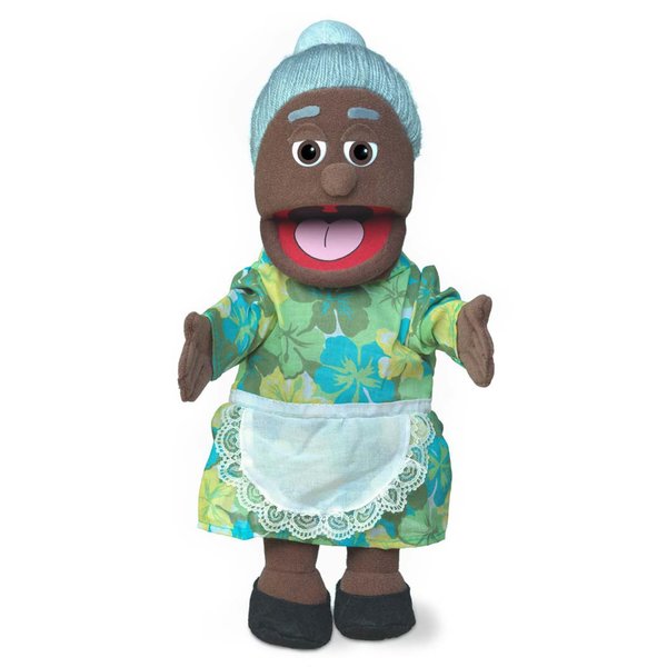 14" Granny, Black Grandmother, Hand Puppet