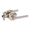 Delaney Hardware Universal CIRA Passage (Hall/Closet) Door Lever for Left/Right-Handed Doors in Satin Nickel Finish