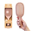 TADA Natural Beauty Hair Brush Detangler for Curly, Thick, Wavy, and Thin Hair - Ventilation Holes for Quick Drying and Styling, Detangler Brush for Women, Men, Kids (4 Colors) (Pink)