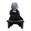 Renovators Supply Manufacturing Amish Family Blue/Multi Ceramic Figurine Amish Girl on Bench 7