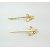 yueton Pack of 4 Women Honeybee Metal Hairpin Bee Crystal Hair Side Clip Barrette Bobby Pin Hairpin Hair Accessories