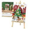 MEIEST Mini Building Blocks Christmas 3D Painting Model Set,Creative DIY Simulation Particle Stereograph Collection Construction Building Bricks Toy,Home Decor,14+(Christmas Tree)