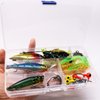 SUPERTHEO Fishing Lures Fishing Spoons Frog Lures Soft Hard Metal Lure Crank Popper Minnow Pencil Jig Hook for Trout Bass Salmon with Tackle Box