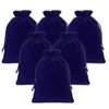 Lucky Monet 25/50/100PCS Velvet Drawstring Bags Jewelry Pouches for Christmas Birthday Party Wedding Favors Gift Candy Headphones Art and DIY Craft (50Pcs, Royal Blue, 4” x 6”)