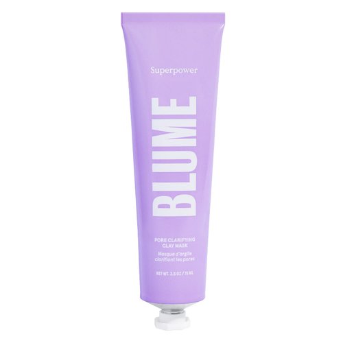 Blume Superpower Clay Mask - Detoxifying Pore Mask to Help Balance Complexion - Clarifying Facial Mask with Bentonite & Kaolin Clay to Help Tone & Firm Skin (75g)