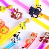 24PCS Animal Bubble Wands for Wild One Birthday Baby Shower Decorations Safari Jungle Theme Party Favors Supplies, Pinata Suffer, Goodie Bags Filler, School Classroom Prizes