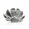 Generic Rose gold or silver metal heart hair claw clip jaw clip (Primary color: Silver), 1 Count (Pack of 1)