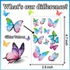 Leesgel 260 Style (20 Sheet) Butterfly Temporary Tattoo Kids, Glitter Butterfly Temporary Tattoos for Girls Birthday Party, Butterfly Party Decorations Supplies