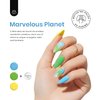Beetles Summer Blooming Gel Nail Polish, 6 Colors White Hot Pink Green Blue Purple Blooming Gel Polish for Spreading Effect Marble Natural Stone Watercolor Floral Print with 2 Nail Art Brushes