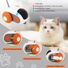 LELEAN Remote Control Cat Toy for Indoor Interactive Turbo Tail 2.0 Cat Toy Automatic Moving Eemote Mouse Smart Electric Teazys Cat Toy Mobile Car Toy, Orange