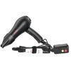 Mini Blow Dryer Ceramic Ionic 1000 Watts for Painting and Acrylic Pouring, Small Hair Dryer Compact and Lightweight for Kids and Travel, 2 Speed Settings and Cool Shot Plus Concentrator, Black