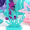 20 Pcs Mermaid Party Decoration DIY Felt Table Centerpiece Under The Sea Party Decorations for Ocean Theme Girl Little Mermaid Birthday Baby Shower Party Supplies