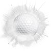 IZZO Golf Exploder Prank Golf Balls 4-Pack - Golf Joke Ball, Novelty Plastic Exploding Ball with Safe, White Powder