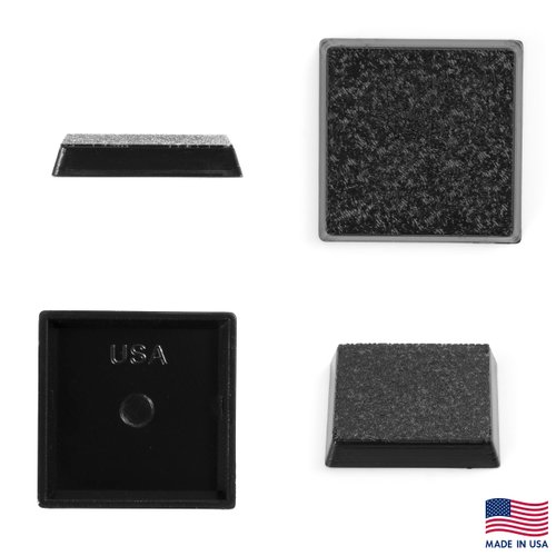 EasyPegs 25mm Textured Plastic Square Bases or 0.98inch Wargames Table Top Games 100 Count