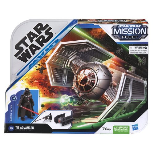 STAR WARS Mission Fleet Darth Vader TIE Advanced Toy Vehicle and Action Figure E9598 Ages 4 and Up