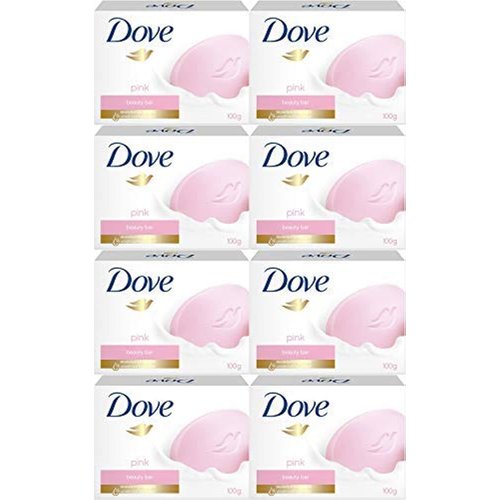 Dove Pink Beauty Cream Bar Soap, 100 Gram / 3.5 Ounce Bars (Pack of 8)