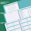 2024 Monthly Planner/Calendar - Monthly Planner 2024, Jan. 2024 - Dec. 2024, 9" x 11", 12-Month Planner 2024 with Tabs, Pocket, Label, Contacts and Passwords, Twin-Wire Binding - Teal by Artfan