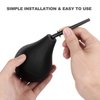 RANEU Enema Bulb Douche Enema Kit for Women & Men with 3 Nozzles (Black, 4 Piece Set)
