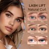 EyeLash Lift Kit, Lash Perm Kit, Black Color Natural Curl Eyelash Perm Dye Set for Home Salon, Long Lasting Setting, Easy to Use for Beginner (#1)